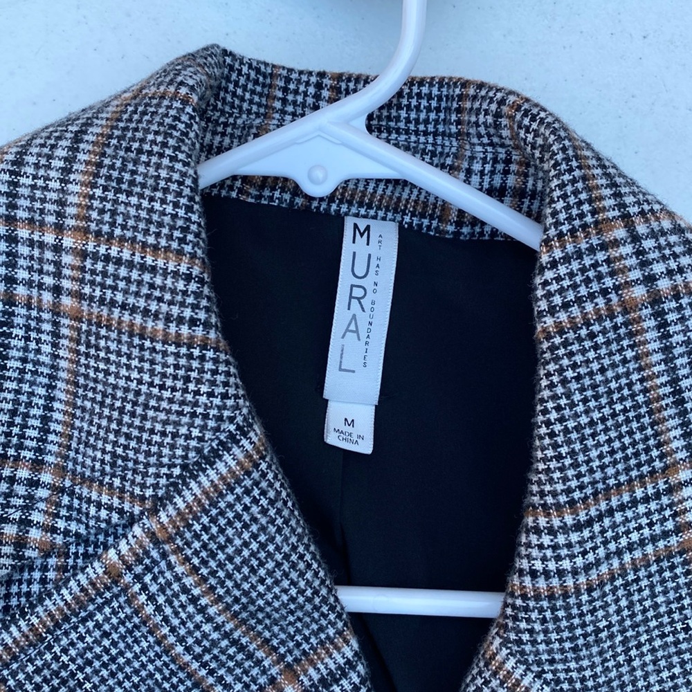 Plaid Trench Coat